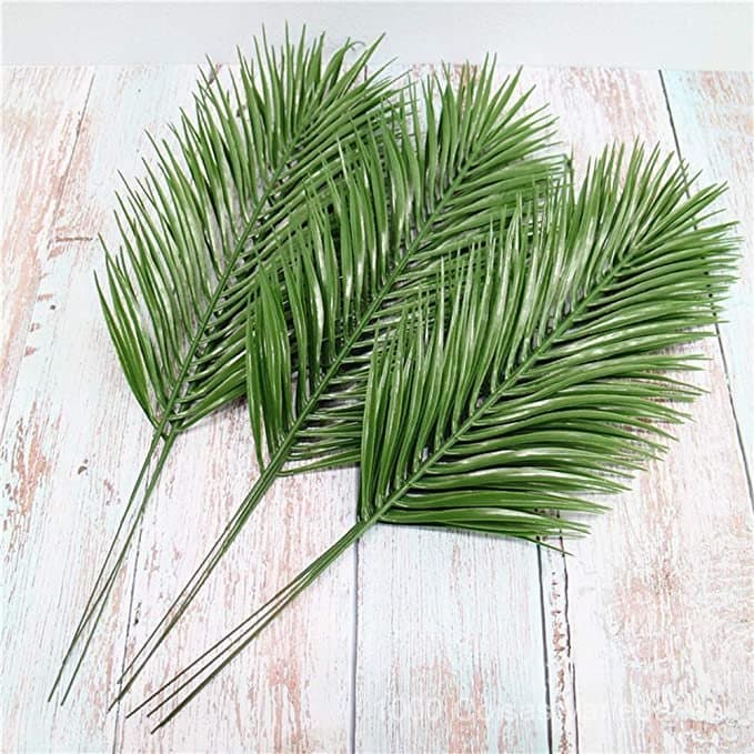 10/15/20 Pcs Folha Artificial Verde Planta Artificial DecoraçãO De Casamento Jardim De EscritóRio
