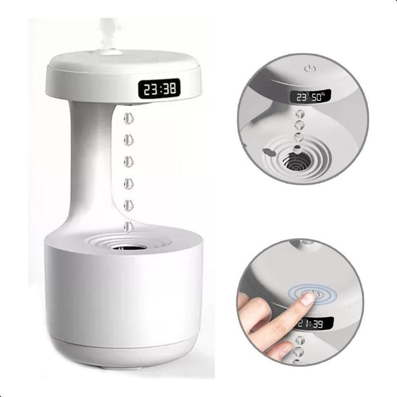 Umidificador de Ar Oasis Gota Invertida com Relógio 800ml