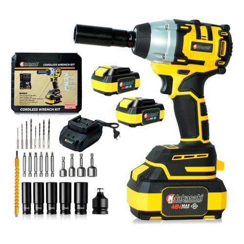 Chave De Impacto 48v Bateria Alta Potencia Nakasaki Brushles 48v