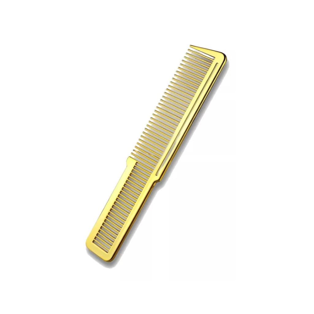 Pente De Corte Profissional Clipper Comb Gold Para Barbeiro Barber
