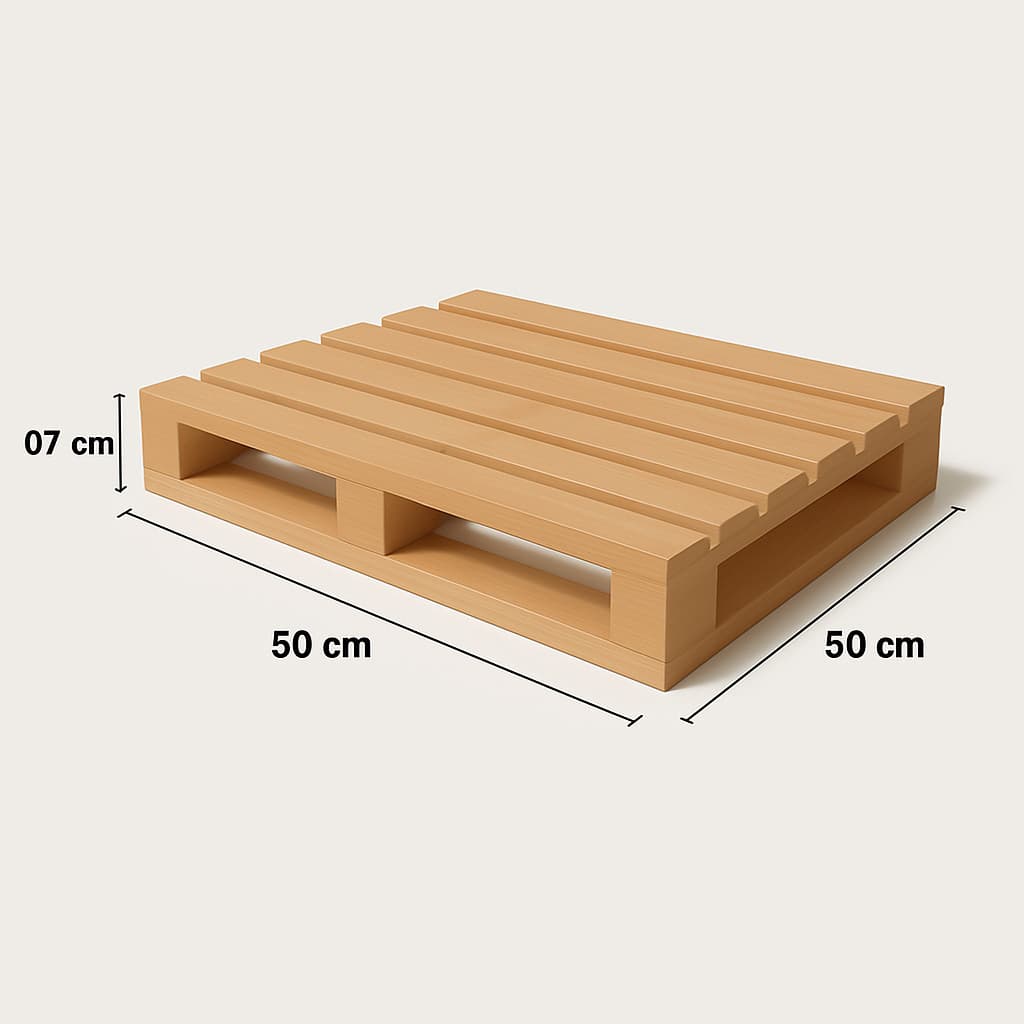 Kit 2 Paletes Madeira Pinus 50x50cm Laminado Estrado Pronto Jardim Vaso Decoração