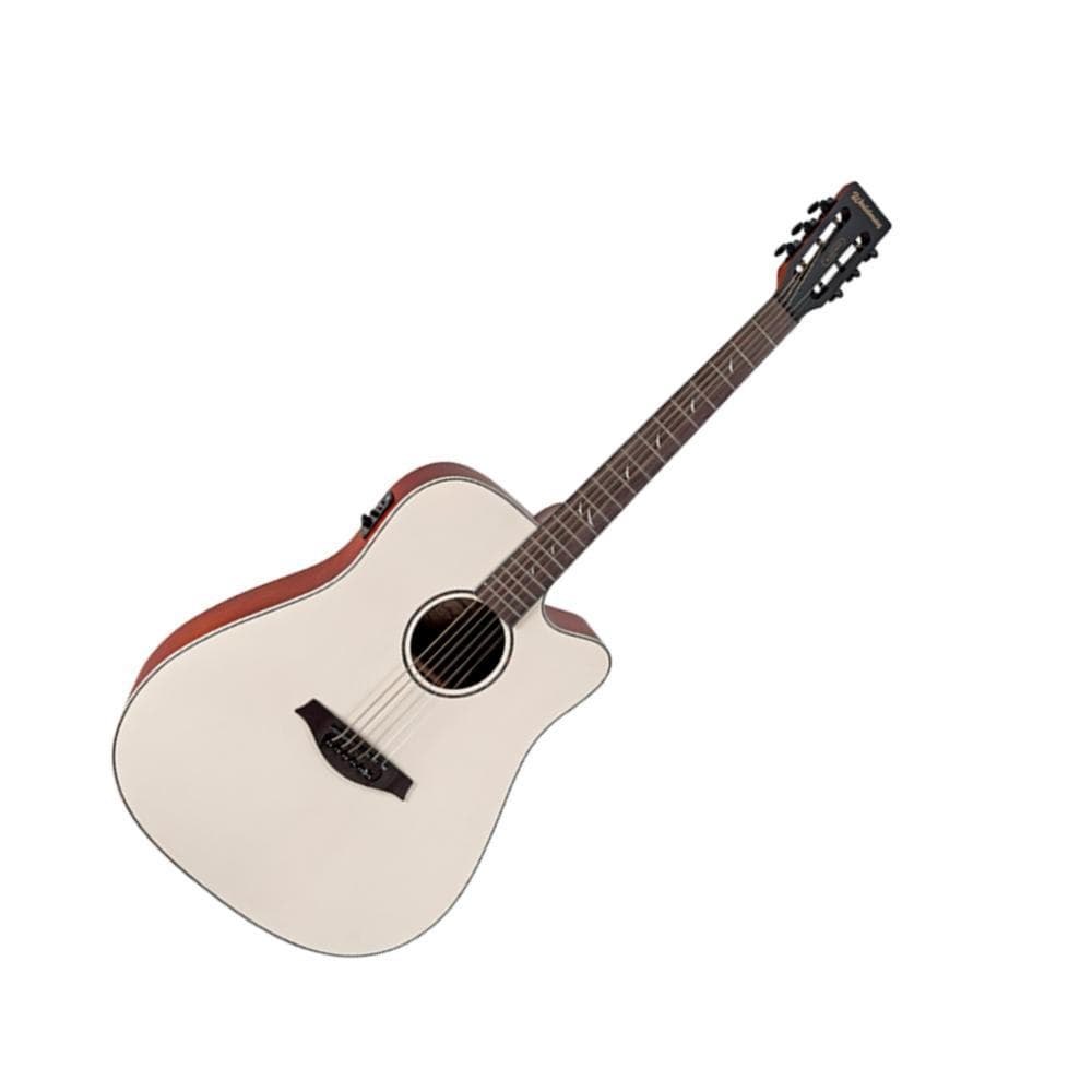 VIOLAO ELETRO ACUSTICO WALDMAN BLASTONE GRAND DCEX-641 ACO - OLYMPIC WHITE TOP