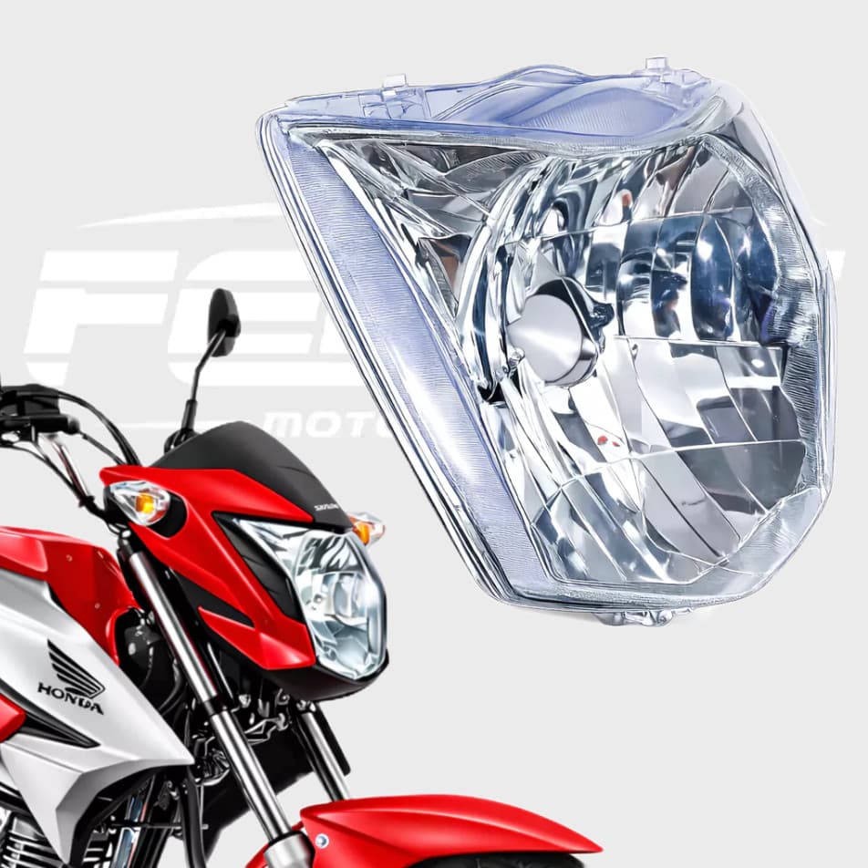 Bloco Óptico para Motocicleta CG TITAN FAN START 125 150 160   2014 a 2024 - WALLE