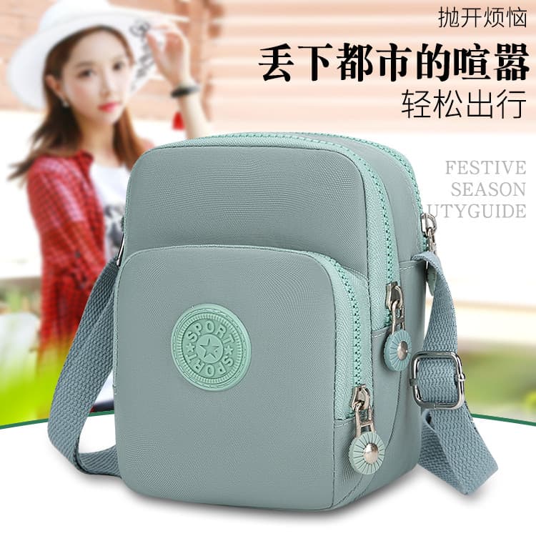 Mensageiro pequeno saco Casual All-Match feminino de um ombro lona náilon mãe Diagonal senhoras Mini Oxford mochila espo