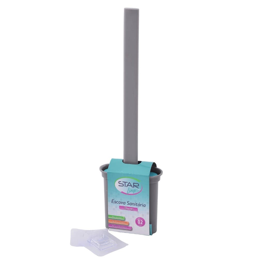 Escova Sanitária Silicone De Limpar Vaso Sanitário Suporte