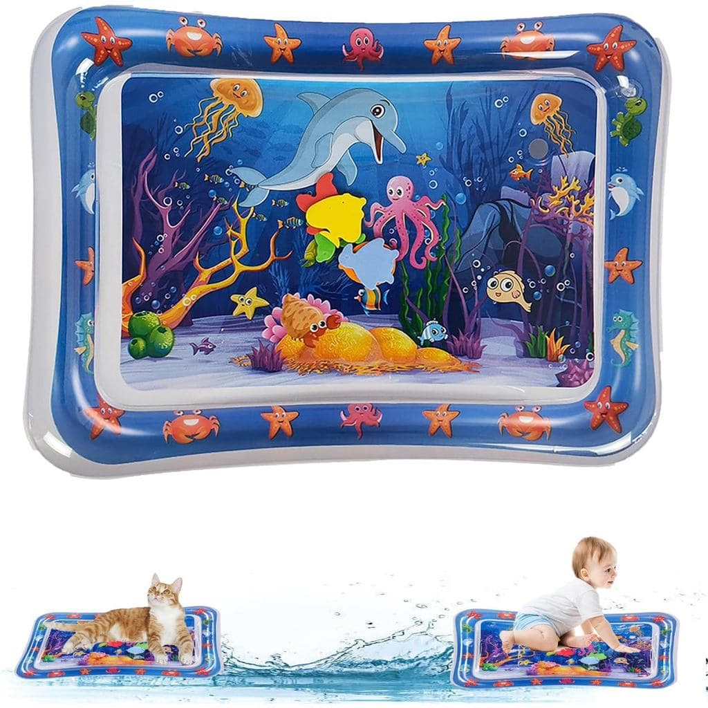Tapete De Água Para Gatos Espesso Atualizado De 2 Peças , Brinquedo Interativo Exercícios Internos , Caça , Matar , Anti