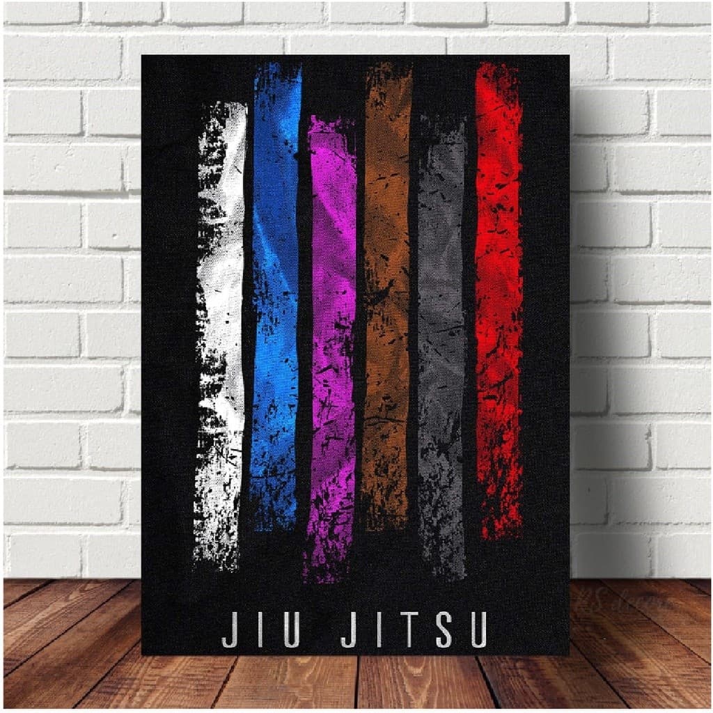 Quadro decorativo Luta Artes Marciais Jiu Jitsu Muay Thai Boxe Boxing decoração para quarto