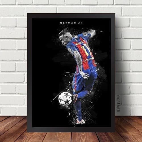 Quadro decorativo jogador de futebol Neymar
