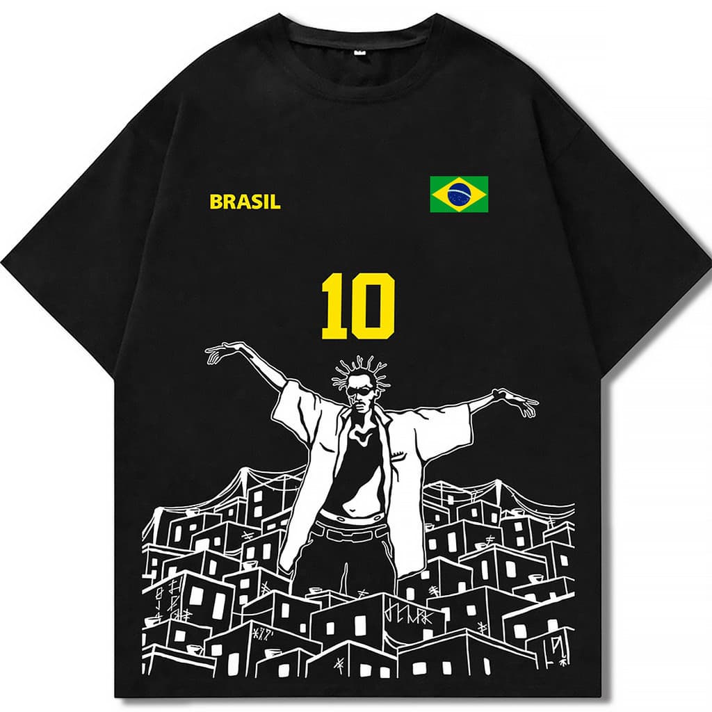 Camiseta Brasil copa10 Sabotage Copa 2026 Cultura Brasileira Rap 100% algodão