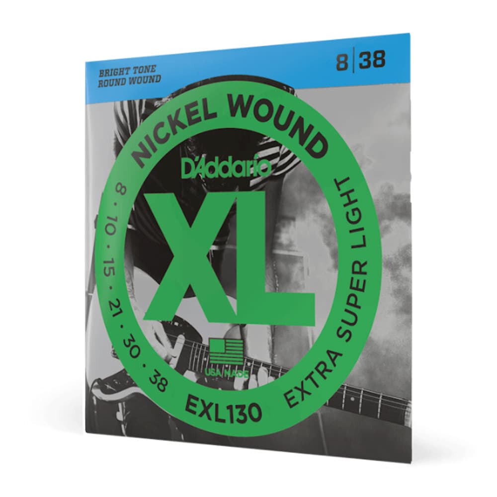 Encordoamento Para Guitarra 08-38 D’Addario XL Nickel EXL130