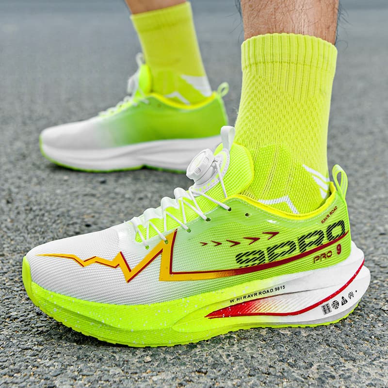 Coelho Vermelho 9pro Placa De Carbono Sapatos Esportivos Casal Tênis De Corrida Absorventes De Choque 35-44