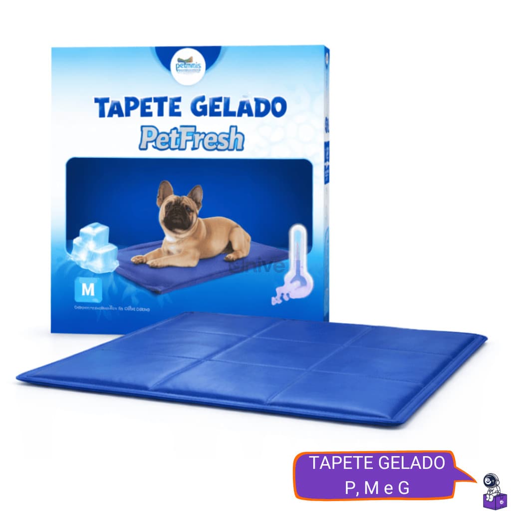 Tapete Gelado PetFresh Autorrefrigerante para Cães e Gatos, Refresca no Calor e Dá Mais Conforto