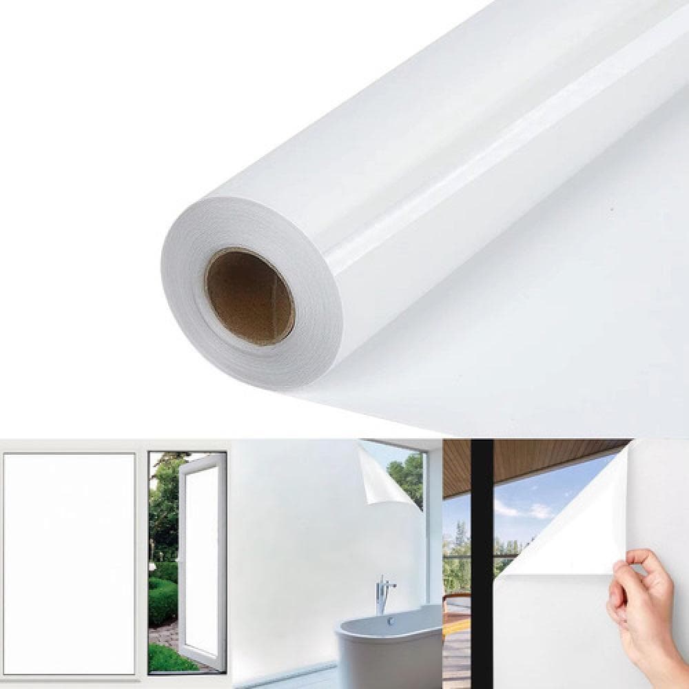 Adesivo Vinil Jateado 2m – Película Fosca Cristal para Box de Banheiro, Janelas e Portas