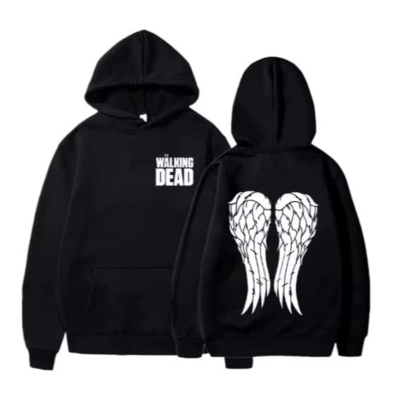 Moletom Canguru Unissex The Walking Dead | Estilo Dark Pós-Apocalíptico | Algodão Confortável