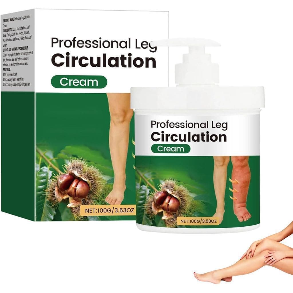 Creme Profissional para Circulação nas Pernas Timilk, Creme Terapêutico para Alívio de Edemas nas Pernas e Pés, Cuidado