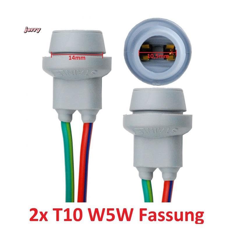 2X T10 Soquete W5W Adaptador De Borracha Macia Luz Suporte Da Lâmpada Acessórios Do Carro Macho Para Fêmea Conector Fio