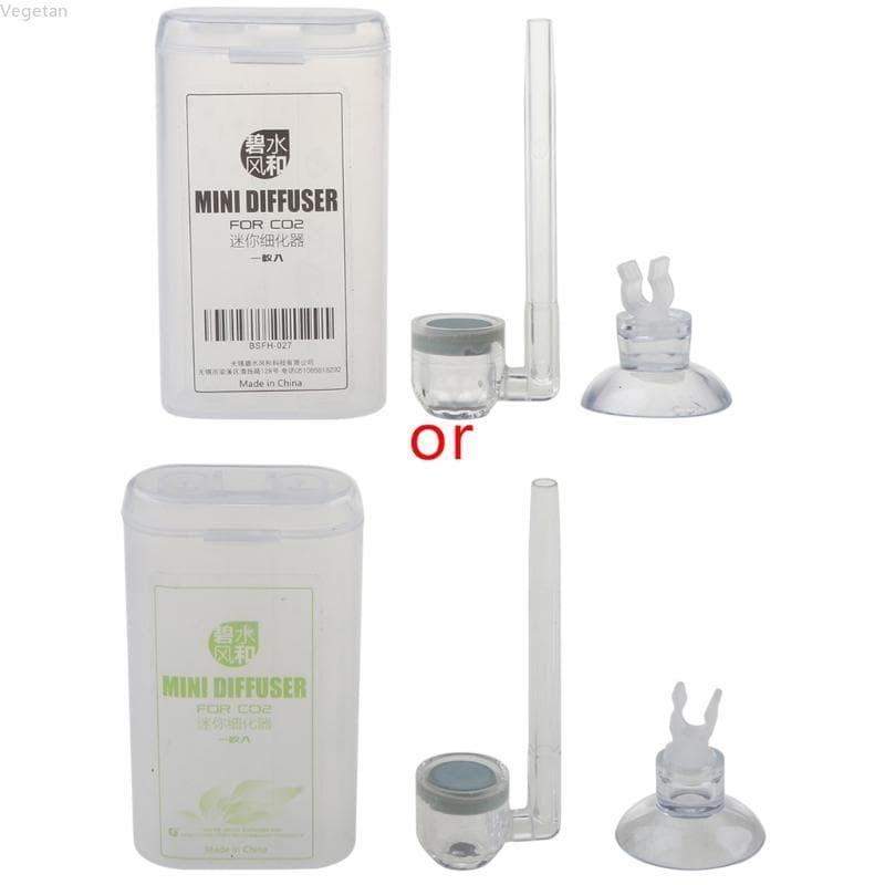 Difusor CO2 Vegetal Cria CO2 Rico Para Aquário Transparente Siz