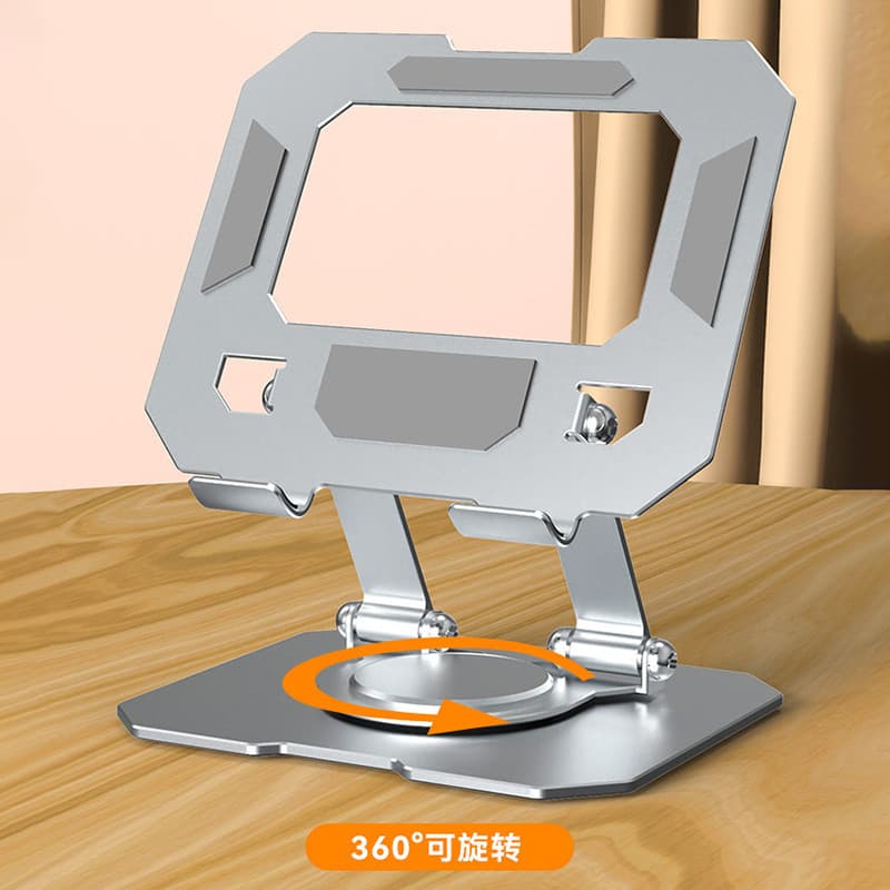 Suporte Para Tablet E iPad Metálico Rotativo Suporte Para Celular Mesa Liga De Alumínio Base Antiderrapante 360 Graus