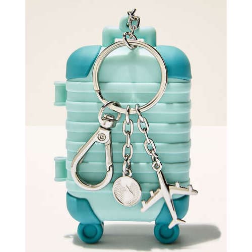 Porta Álcool em Gel Mala de Viagem Verde Água Bath & Body Works