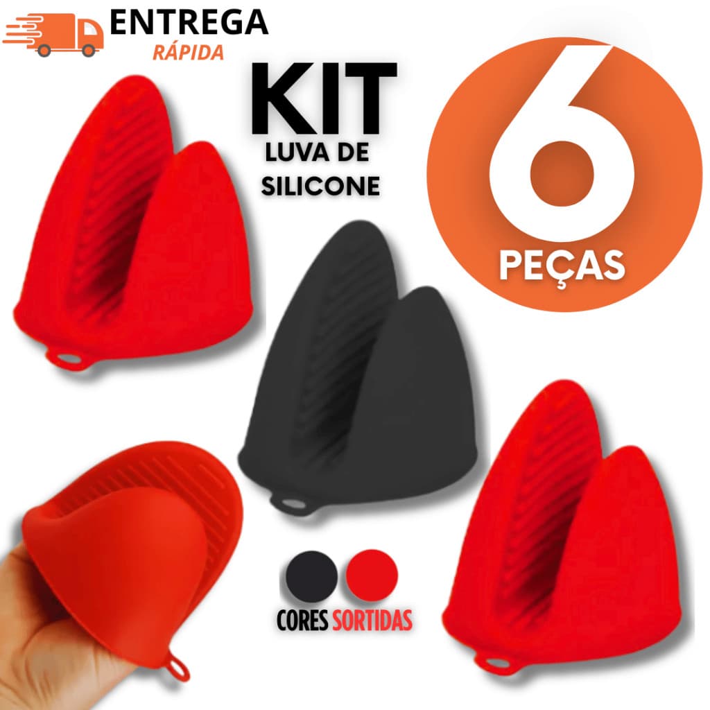 Luva Térmica Bico De Pato Silicone Pegador De Panelas Pratos Quentes Para Uso Em Cozinha Forno