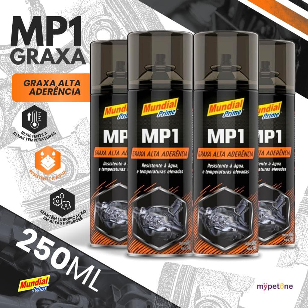 Kit Graxa Alta Aderência em Spray MP1 (Und/Kit) c/ 250ML MUNDIAL PRIME