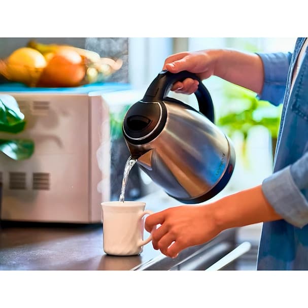 Chaleira Elétrica 1.8L Hauskraft Inox Prata com Desligamento Automático
