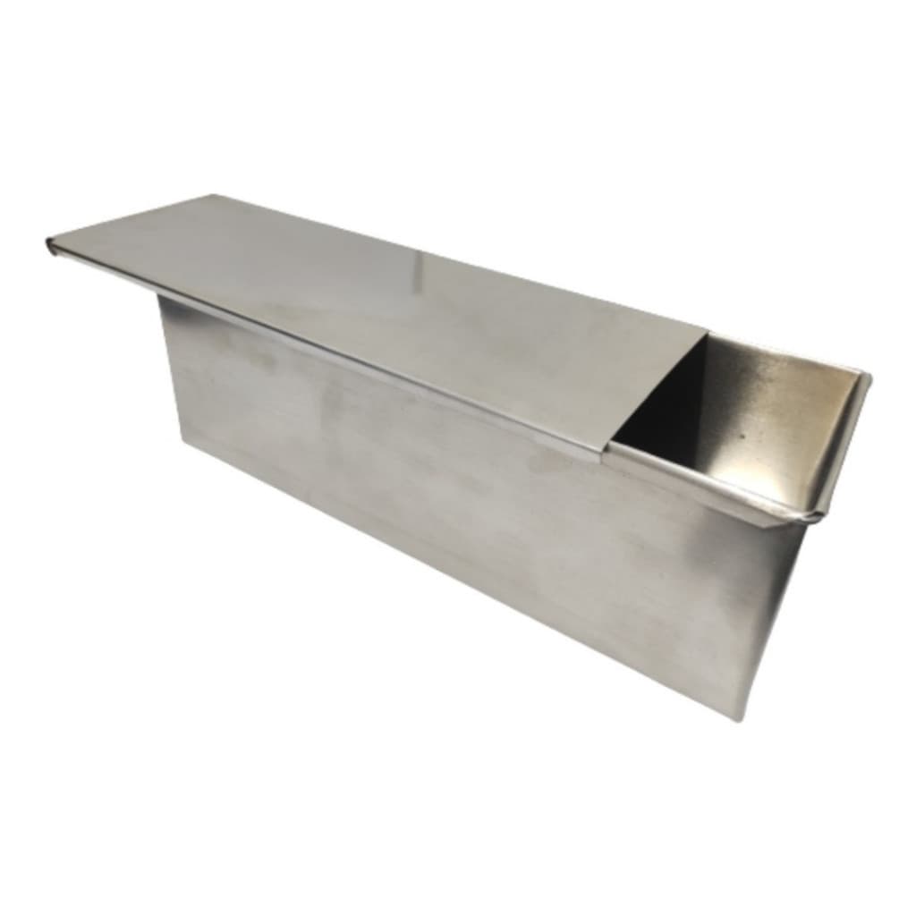 Forma para Bolo e Pão de Forma 25x10x10cm  Retangular Com tampa Alumínio