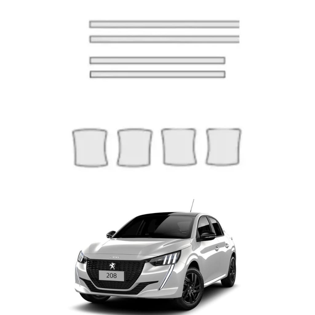 Pelicula proteção PPF concha*quina peugeot 208