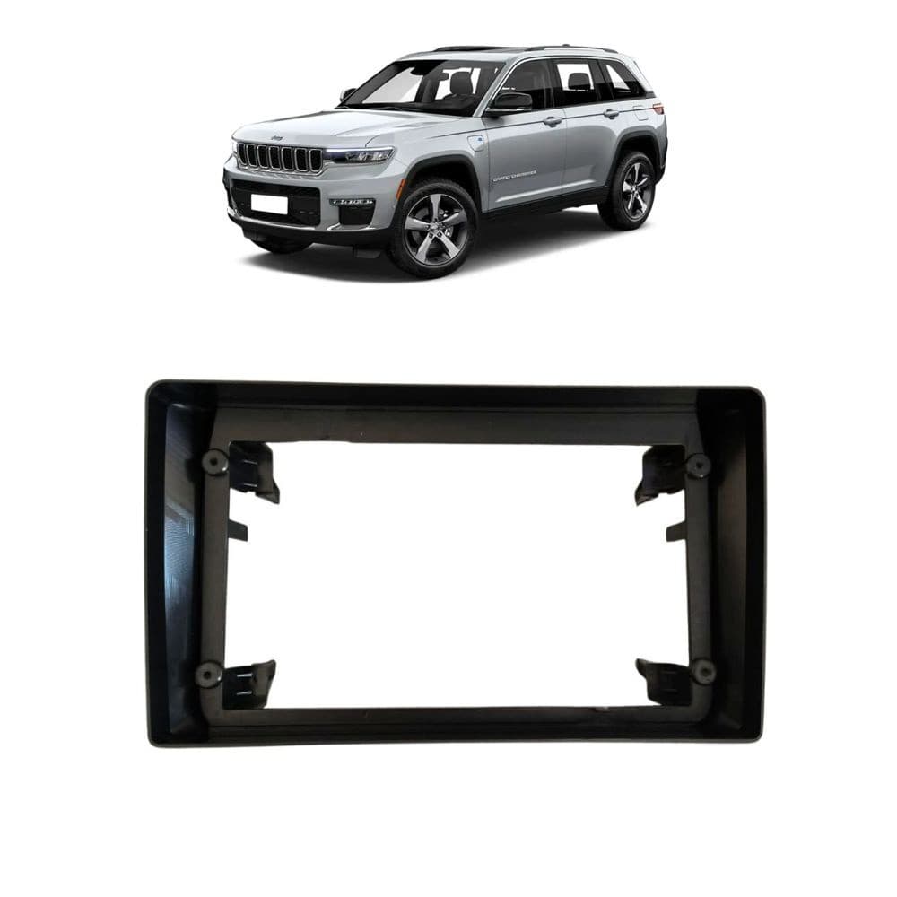 Moldura Painel Multimidia 9" Dodge RAM 2013 a 2018 Preto