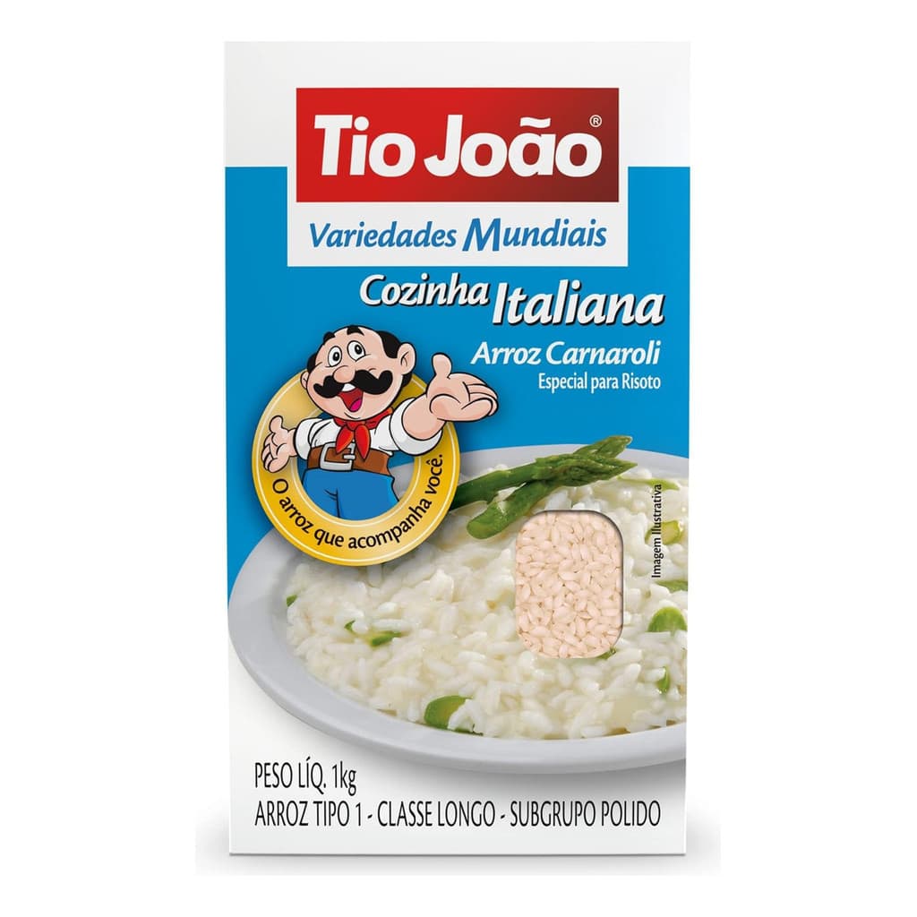 Arroz Carnaroli Variedade Mundiais Cozinha Italiana Tio João