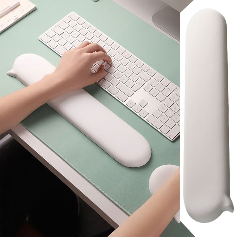 Mojito Silicone Teclado Descanso De Pulso Antiderrapante Ergonômico Suporte Para Fácil Digitação Computador Colo
