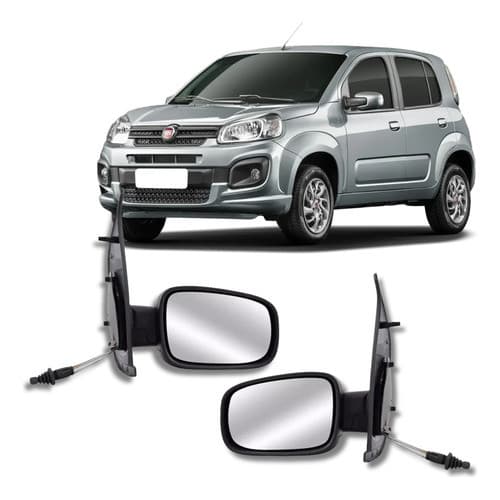 Par Retrovisor Uno Vivace Way 2010 A 2018 4portas C/controle