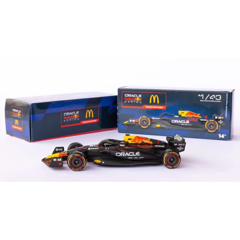 Miniatura F1 McDonald's Formula 1 Redbull 1/43 Azul Miniatura Novo Original