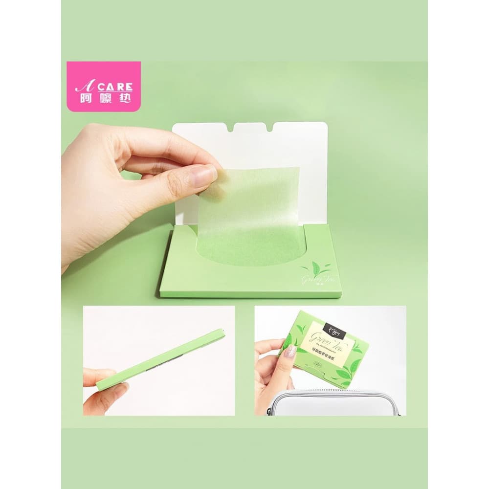 <Papel absorvente de óleo A1pq801-Fácil de usar tecido facial portátil tecido facial masculino desengordurante F
