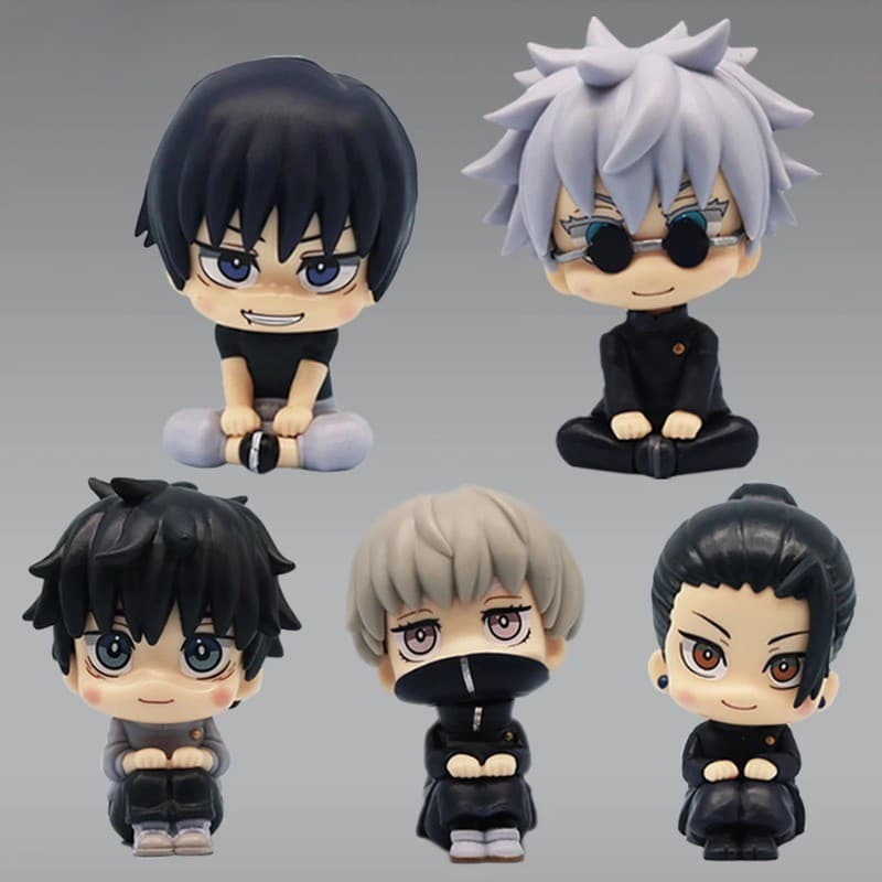 10cm Anime Satoru Gojo Jujutsu Kaisen Figura Fushiguro Megumi Brinquedo Okkotsu Yuta Inumaki Toge Geto Suguru Modelo De