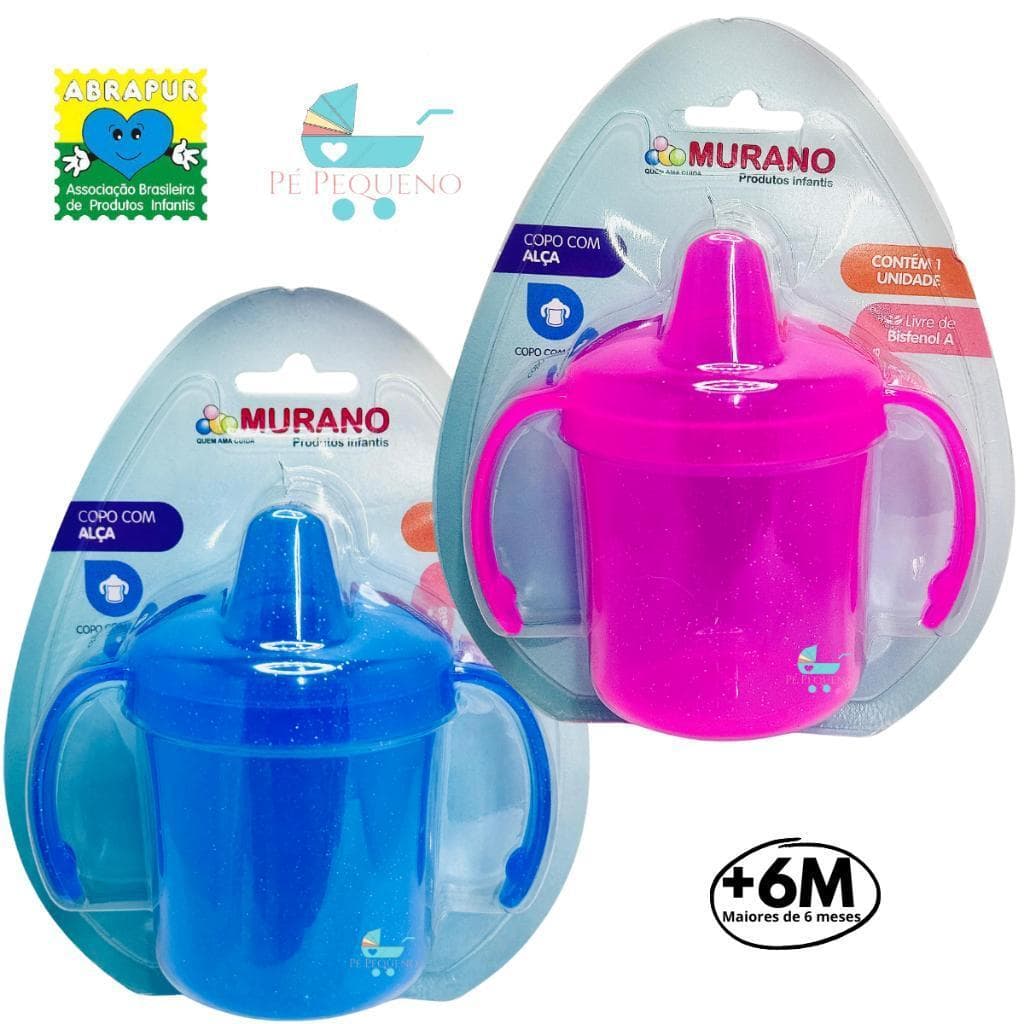 Copo de Bebê Com Alça  200ml P/ Transição e Treinamento. GTN.Premium