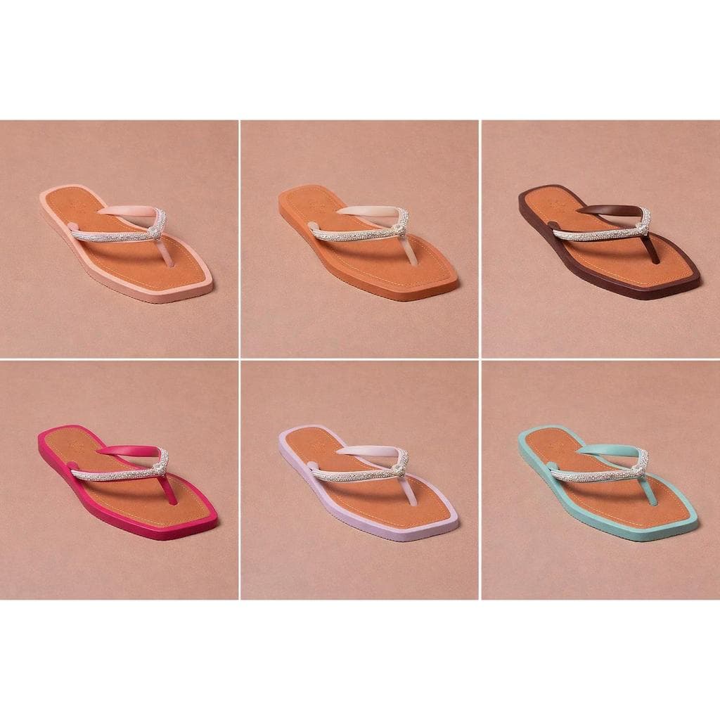 Chinelo Bico Quadrado Feminino Chinela Com Stras Promoção