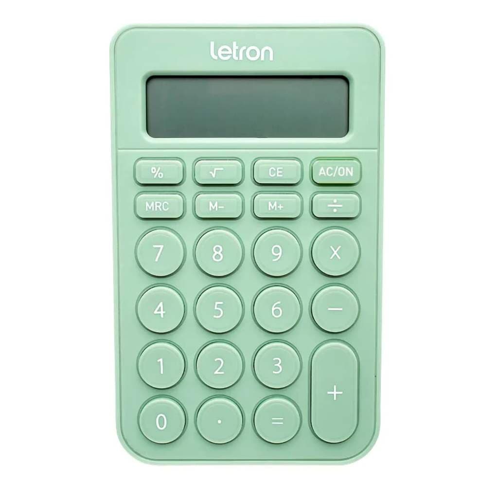 Calculadora de Mesa 8 Dígitos Candy Verde - Letron
