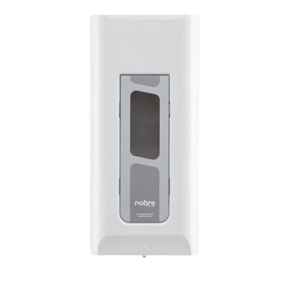 Dispenser 800ml Sabonete/Álcool Gel Design Clean - Nobre - branco