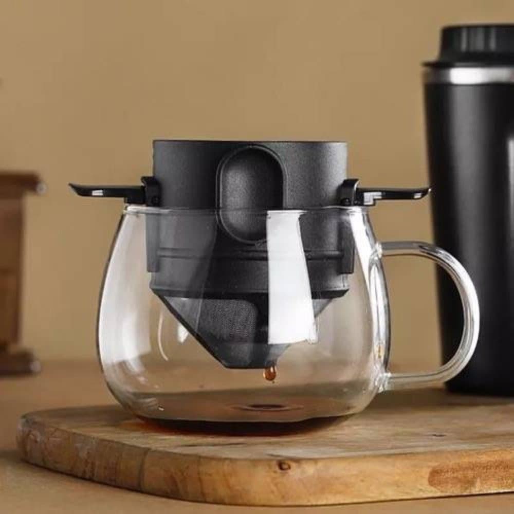 Coador Café Camping Preparo Passador Processador Viagem Pó Copo Garrafa Xiacara Cozinha