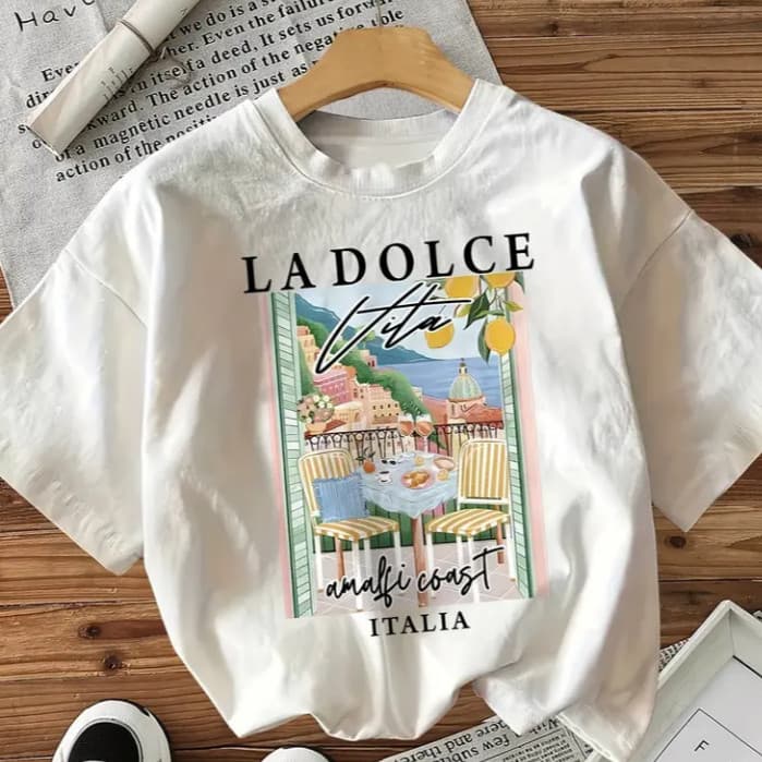 Camiseta Feminina Algodão La Dolce Italia