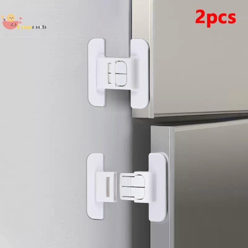 EMCH > 2 Pçs Crianças Proteção De Segurança Bloqueio De Geladeira Móveis Para Casa Armário Porta Fechaduras Anti-Aberto