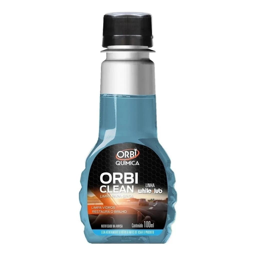 Limpa Parabrisa Automotivo Desengordurante Vidros 100mL Orbi