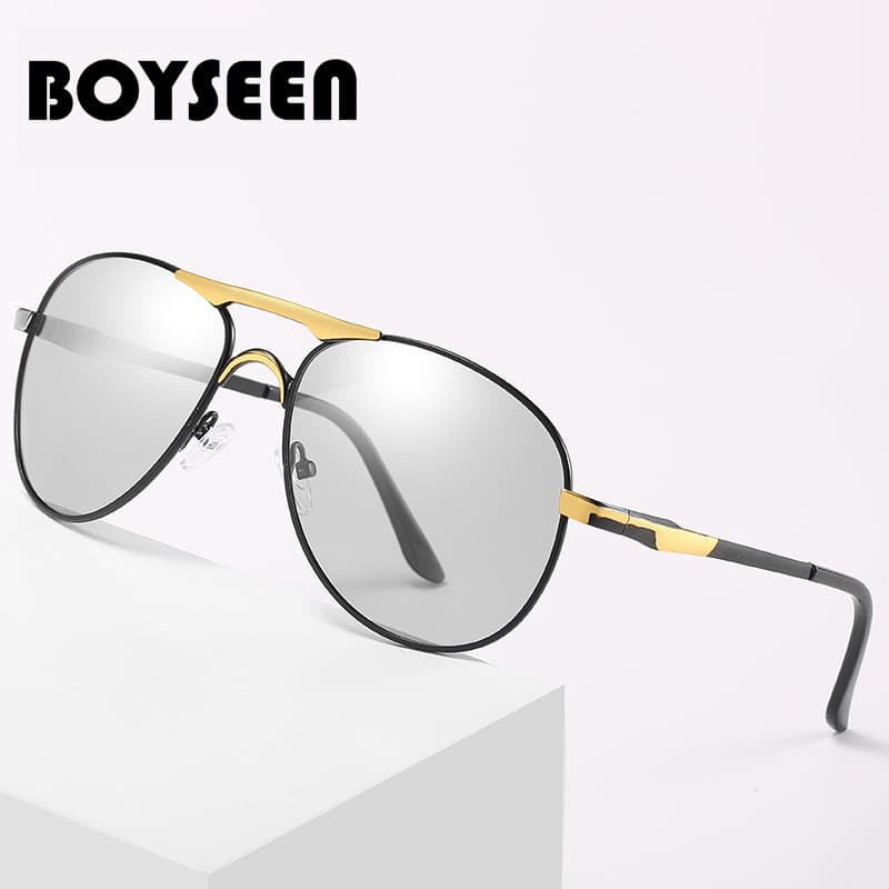 Óculos de sol masculino polarizado Anti-ultravioleta óculos de sol na moda condução dedicado motorista sapo óculos grand