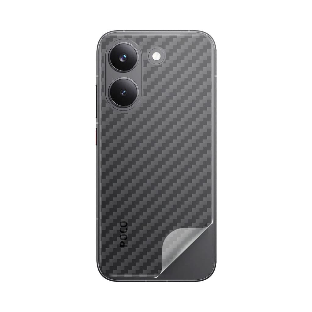 Película Traseira Fibra de Carbono P/ Xiaomi Poco X8 Pro 5G