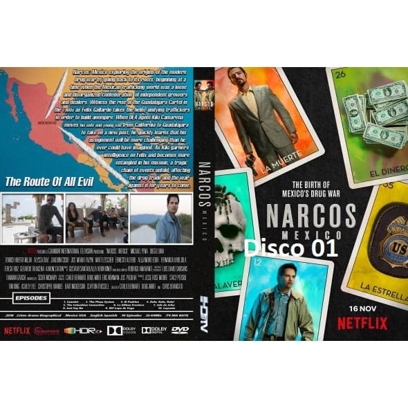 Dvd Narcos Mexico - As 2 Temporadas Completas - Legendado ou Dublado - 06 Discos - Dvd