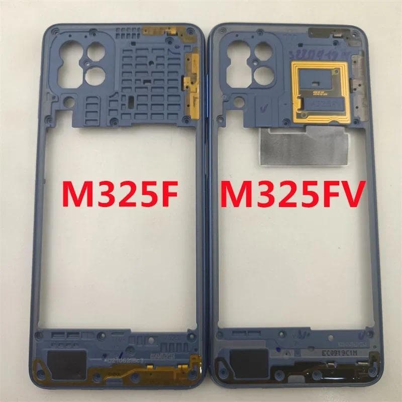 Para Samsung Galaxy M32 4G M325F Quadro Médio Frente Habitação Moldura Peças De Reposição M325FV