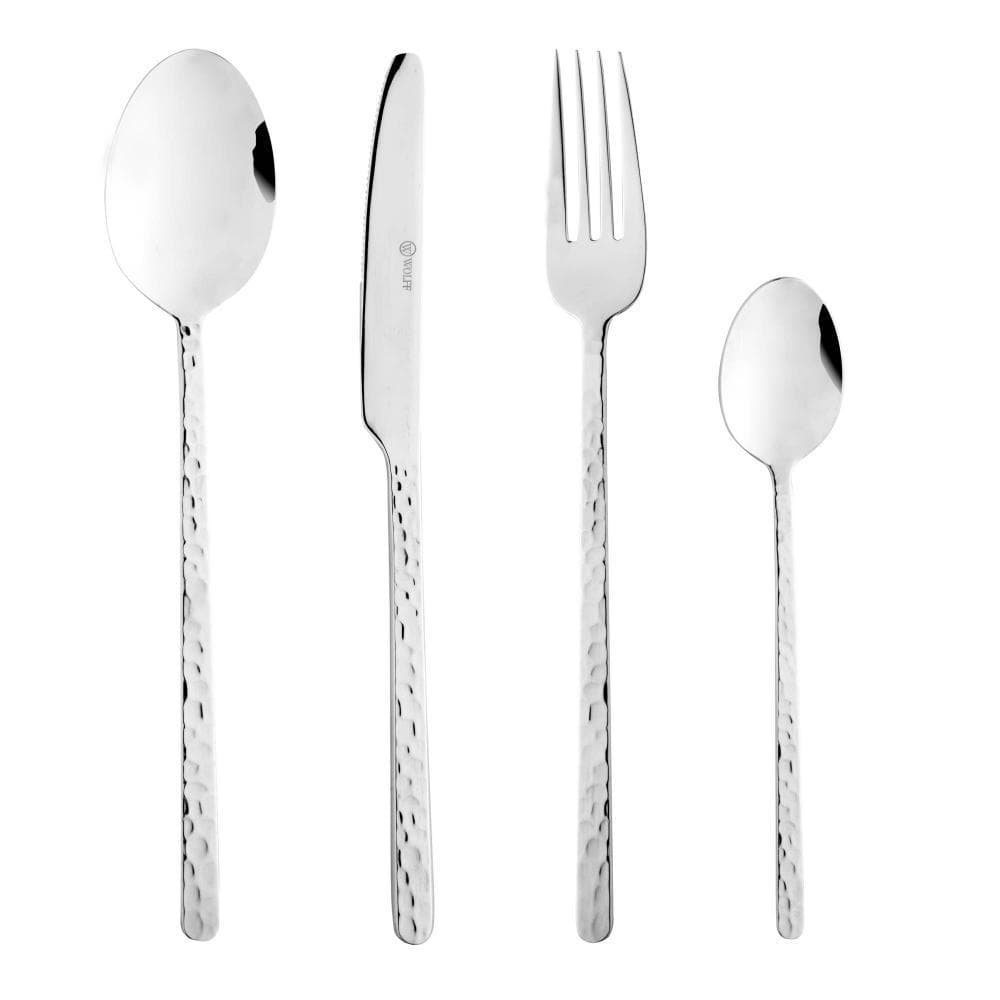 Faqueiro 24 Peças Wolff Veneza em Aço Inox 6 Lugares - Talheres Completo para Mesa Posta