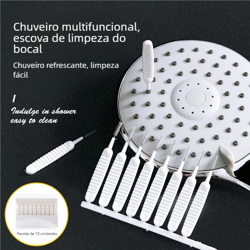 Kit 30 Escova Desentope Chuveiro Mini Limpador Celular Multifuncional
