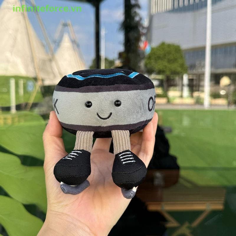 Chaveiro De Brinquedo De Pelúcia Da Série De Bolas De Simulação Fofa , Hóquei No Gelo , Tênis , Beisebol , Badminton , M